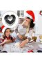 6-piece cookie cutter set, stainless steel heart shape, with storage box, silver. - 3