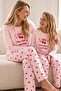 Pink Patterned Cotton Lycra Knitted Pajama Set26241168