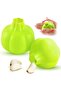 Silicone garlic peeler 2-piece set, quick, easy, and eco-friendly.
