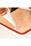Silicone kneading mat, non-stick, suitable for macarons and pizzas, reddish-brown. - 4
