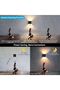 6W motion sensor wall light 3000K black. - 3
