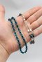 Surmeli Crimped Amber Stone Barley Cut 33-Piece Prayer Beads with Metal Tassels 12*8 mm 902816 - 3