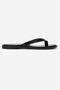 Women's Black Minimal Flip-Flops Summer Casual Lightweight Premium Flat Slippers - 2