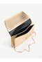 Women's Hand and Shoulder Bag with Side Chain Strap and Magnet Detail – Stylish Portfolio Clutch - 4