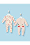Baby Girls Pink Polar Fleece Button Front Sleepsuit Set (2 Piece)
