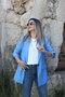 Blue Wool Effect Blazer