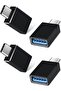 URBAN USBC to USB Adapter 4 Pack, USB-A to USB-C Camera Adaptor to iPhone Dongle | Multi Usb C