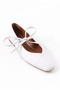 Mia Women's Stylish Ballerinas with Closed Lace Detail - 4