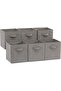 Collapsible Fabric Storage Cubes Organizer with Handles, 26.67 x 26.67 x 27.94 centime