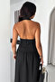 Women's Halter Neck Maxi Dress - 8