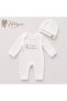 Hülya’S Mind World Hello Newborn Unisex Jumpsuit and Hat Set - 2