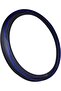 Microfiber Leather Car Medium Steering Wheel Cover (14.5''-15'',Black Dark Blue) - 2