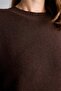 Oversize Crew Neck Drop Shoulder Basic Knitwear Sweater F3895Ax26Wn - 4