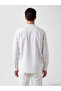 Peak New Season White Regular Fit Judge Collar Striped Poplin Men's Shirt - 3