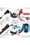 Mini bike pump with gauge + repair kit. - 2