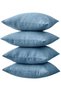 set of 4 linen cushion covers, modern décor style, simple and neutral design, suitable for bedrooms, living rooms, sofas and beds, orange, 60*60 cm.
