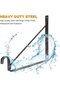 Sturdy and durable four-piece cabinet rod bracket set, suitable for wall mounting—ideal support for kitchen, garage, and pantry shelves. - 4