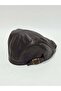 Leather Fisherman Newsboy Cap Hat - 5