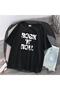 Mingalondon Rock'N' Roll Black Unisex Oversize T-Shirt - 2