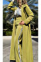 Green Blazer Abaya Set - 3