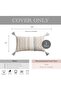 Decorative Lumbar Throw Pillow Cover 12x20 Rectangular Boho Accent Pillowcase Black Neutr - 5