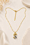 Double Color S Letter Steel Necklace