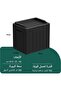 106L Large Capacity Resin Outdoor Storage Box Lockable Deck Box - 3