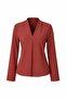 V-Neck Shoulder Pleated Long Sleeve Blouse-Tile - 3502100 - 4