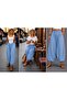 Sofya Linen Bohemian Style 100 cm Double Pocket Authentic Shalwar - 2