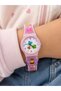 Girl's Wristwatch Pink Color Silicone Band Analog Display Colorful Design - 3
