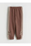 Esvab • Modern & Distinctive Waist Drawstring Bow Printed Girls' Sweatpants 2-Piece Set - 2