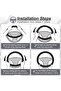 Steering Wheel Cover, Premium 38cm Stretchable Wheel Protector, Odorless Microfiber Materia - 5