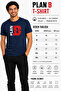 Plan B Premium Unisex T-Shirt 100% Cotton Modern Navy Blue T-Shirt - 7