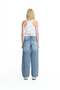 Blue Belt Detailed Denim Trousers 19003 - 5