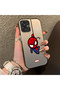 Samsung Galaxy A07 Compatible Silicone Edge Hard Back Case Couple Phone Case Spider Man Patterned - 3