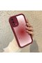 Oppo A55 4g Compatible Burgundy Blur Gradient Star Pattern Silicone Case, Aesthetic Shock Resistant