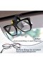 Glasses case with clip, car interior storage box, large capacity storage box, adhesive glasses frame, car parts storage box - 3
