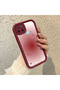 Realme C21Y/C25Y Compatible Burgundy Blur Gradient Star Pattern Silicone Case