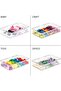 4-Piece Set - Soft Leather Eyeglass Case - Portable PU Leather Eyeglass Case - Suitable for Eyeglasses and Sunglasses - 3
