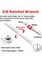 2 Sets Adjustable Universal Socket Wrench Tool Set - Multi-Function 10mm-19mm Universal Maintenance - 3