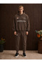 Unisex Tokvue Club Printed Winter Top and Bottom Tracksuit Set