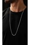 Silver Color Steel Chain Necklace (80cm 3mm) - 3