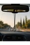 Car Rearview Mirror Ornament with Moon, Star and Turkey Map Figures – Vehicle Accessory