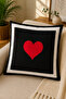 Digital Printed Decorative Throw Pillow Cover 43X43 cm – Modern Patterned Linen Texture