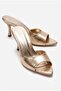 Women's Pointed Toe Thin Heeled Stylish Daily Slippers Sama Gold