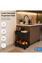 2-Tier Wheeled Organizer Shelf 360 °   Rotating Multi-Purpose Kitchen Bathroom Organizer Basket - 2
