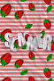 Red Green Striped Watermelon Summer Written 70X150 Beach Towel - Digital Printed Fade-Resistant Bath Towel - 2