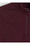 Plum Color High Neck Finger-Looped Women's Sports Bodysuit - 7