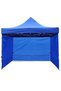 Portable 3x3m Outdoor Gazebo Canopy Tent, Easy Setup Folding Shelter with Full Side Walls and Blue Cover, Ideal for Garden Parties, Camping, Events, Trade Shows, Markets, Picnics, Weddings and Outdoor