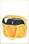 Saly Women's Quilted Parachute Fabric Hand and Shoulder Bag - Yellow - 5